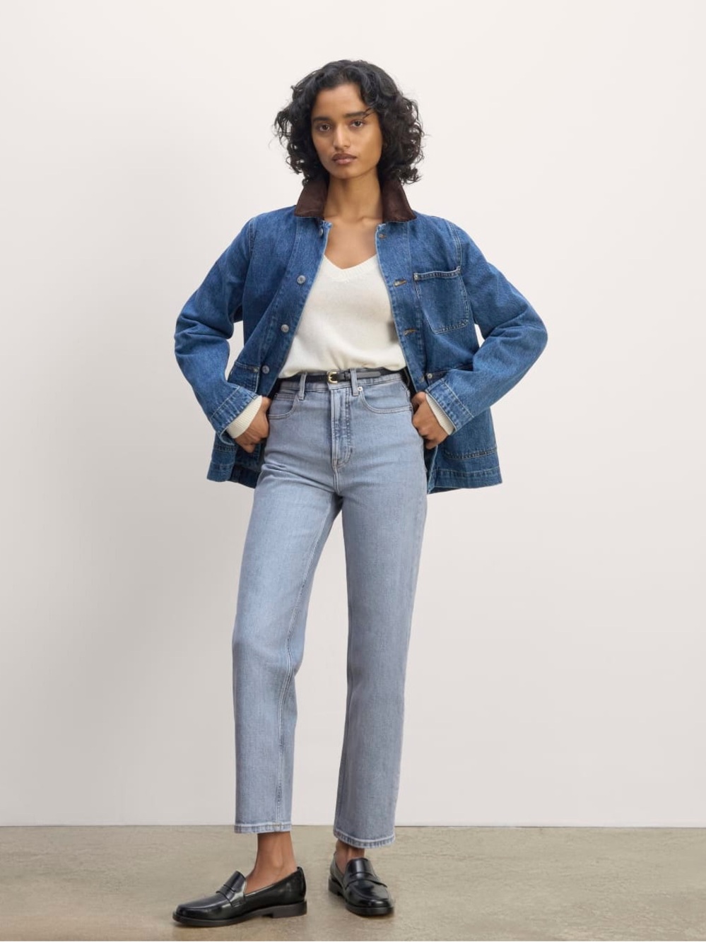 Everlane The Way High Jean (Salt Water, Size 33)